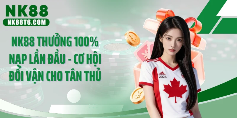 NK88 Thưởng 100% Nạp Lần Đầu - Cơ Hội Đổi Vận Cho Tân Thủ